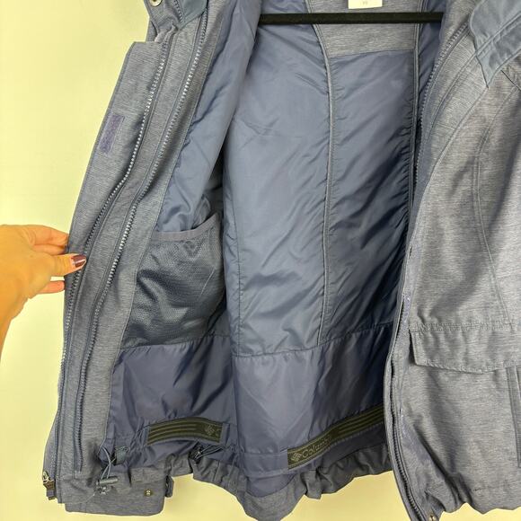 GORPCORE Rain Jacket – Columbia Navy Double Pocket Outdoor Shell – XS - Picture 5 of 8